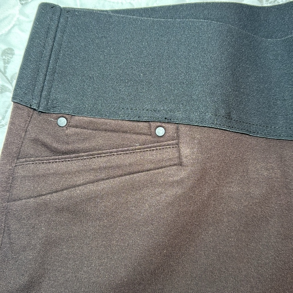 Style & Co. Ponte Leggings Mid Rise Chocolate Brown Size L - Picture 5 of 11